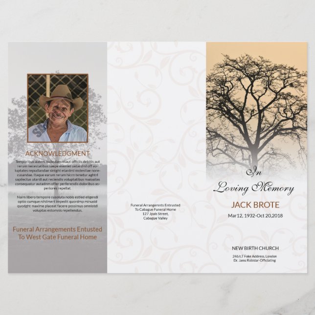 Funeral Template (Front)