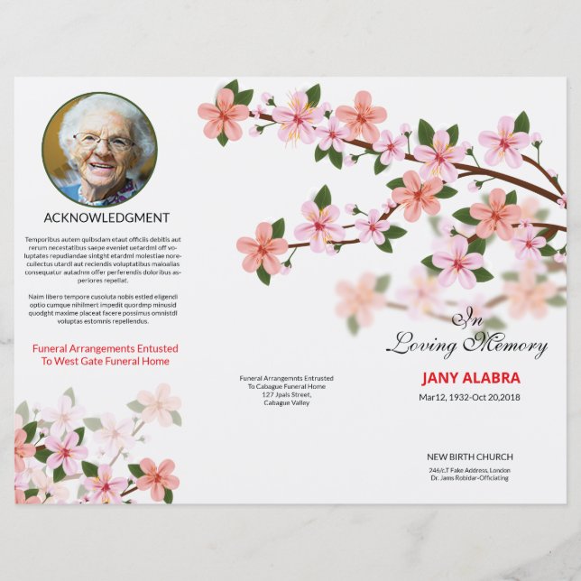 Funeral Template (Front)