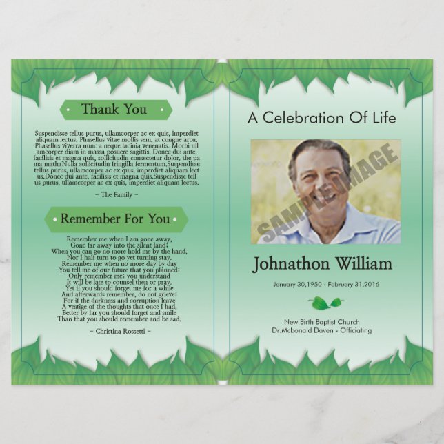 Funeral Template (Front)