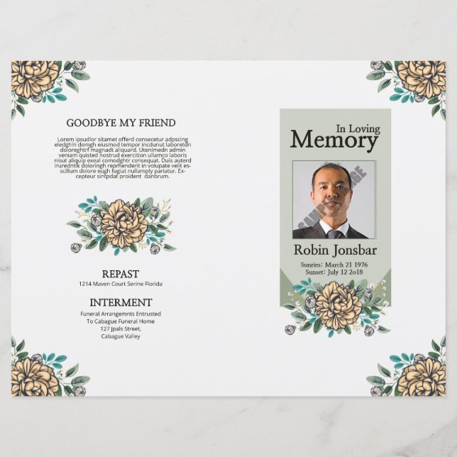 Funeral Template (Front)