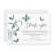 Funeral Thank You Butterfly Botanical Script