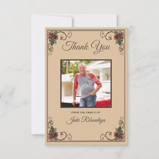 Funeral Thank You Card (Front)