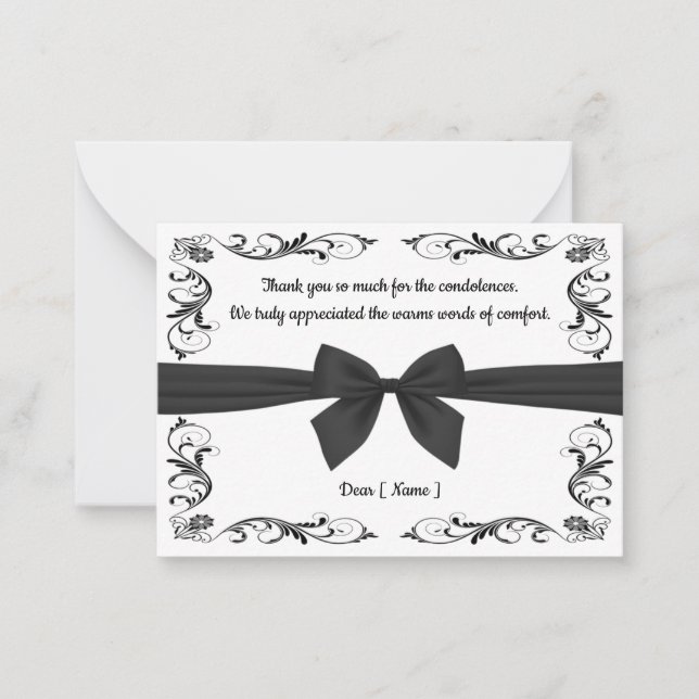 Funeral Thank You Card (Front)