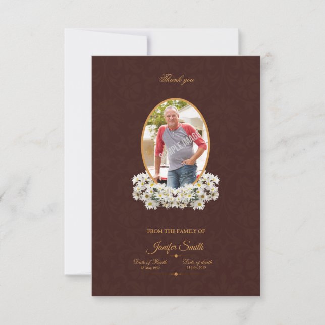 Funeral Thank You Card (Front)