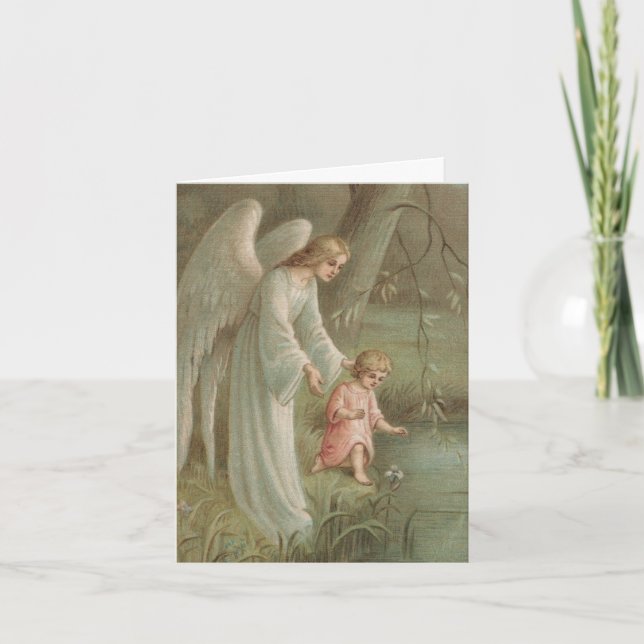 Funeral Thank You Cards | Angel of Heaven 01 (Front)