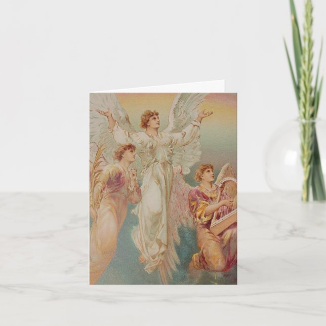 Funeral Thank You Cards | Angels We Hear 01 (Front)