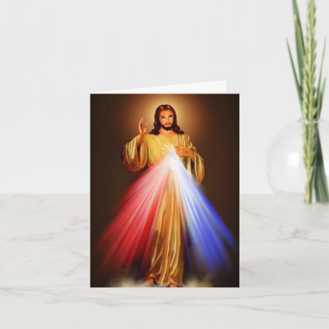 Funeral Thank You Cards | Divine Mercy 01 (Front)