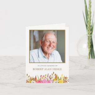 Funeral Thank You Cards   Elegant Florals