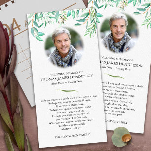 Funeral Thank You Cards Eucalyptus