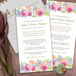 Funeral Thank You Cards Rustic Garden 1