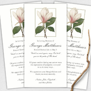 Funeral Thank You Cards Sweet Antique Magnolia