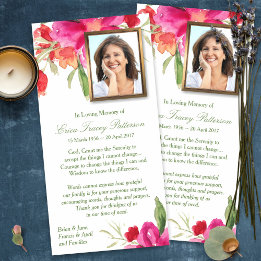 Funeral Thank You Cards |Watercolor Floral Photo 1