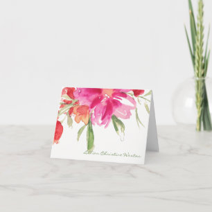 Funeral Thank You Cards   Watercolor Florals 4