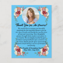Funeral Thank You For Flowers After Death