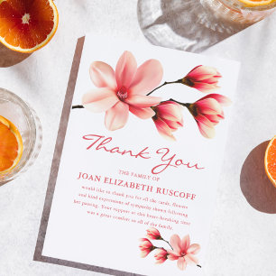 Funeral Thank You Pink Magnolia Memorial