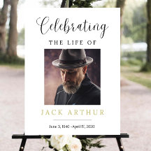 FUNERAL Welcome Sign Editable Celebration Of Life