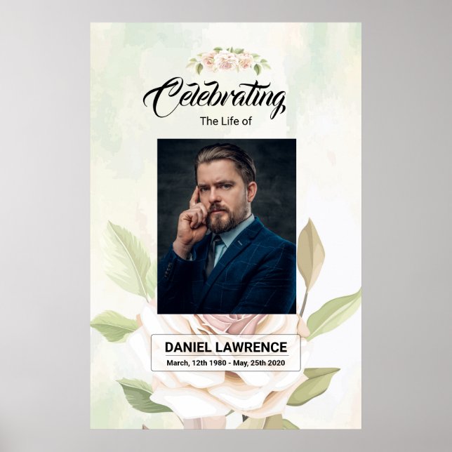 Funeral Welcome Sign Template (Front)