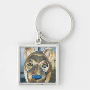 Funerary bedhead in the form of a lion keychain