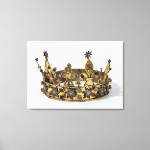 Funerary crown of Philippe of France 1404 Canvas Print