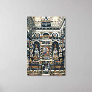 Funerary decoration to the memory of Henri II Canvas Print
