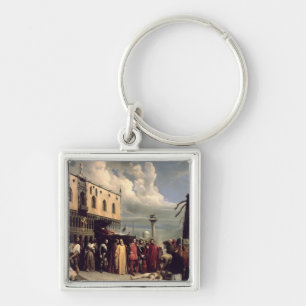Funerary honours given to Titian who died in Venic Keychain