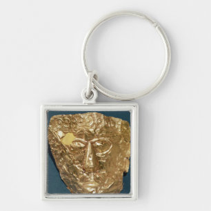 Funerary mask keychain