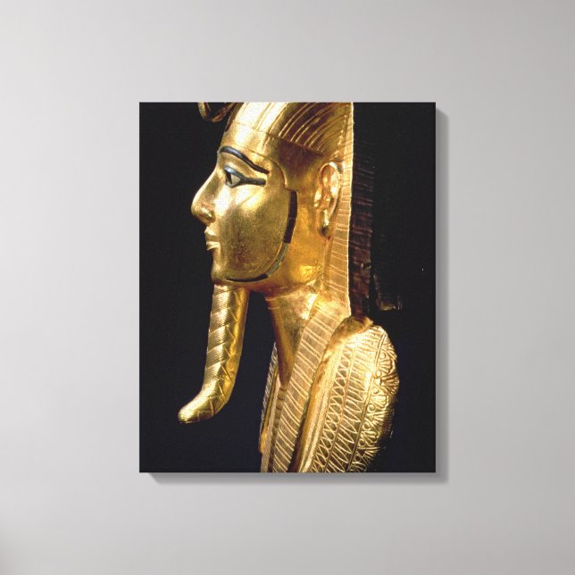 Funerary mask of Psusennes I Canvas Print (Front)