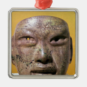 Funerary mask, Olmec, from Mexico Metal Ornament