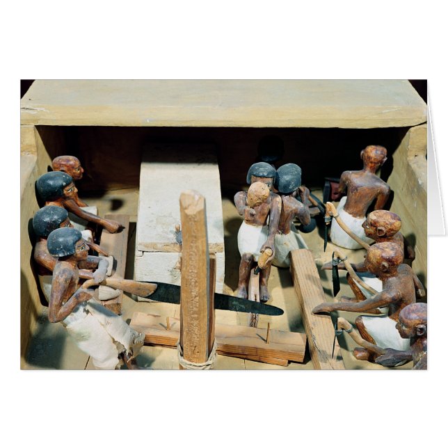 Funerary model of a carpentry workshop (Front Horizontal)