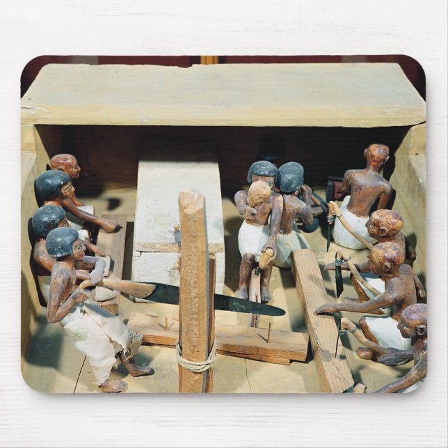Funerary model of a carpentry workshop mouse pad (Front)