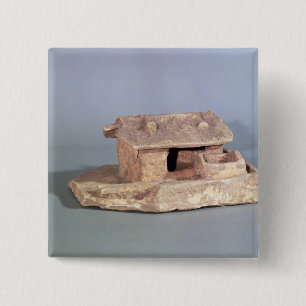 Funerary model of farm, from Thanh Hoa 2 Inch Square Button
