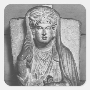 Funerary relief of a female figure, from Palmyra Square Sticker