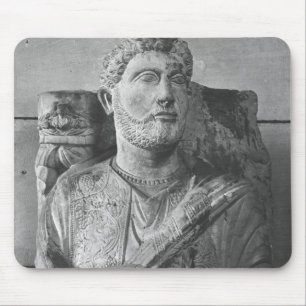 Funerary relief of Jarhai, from Palmyra, Syria Mouse Pad