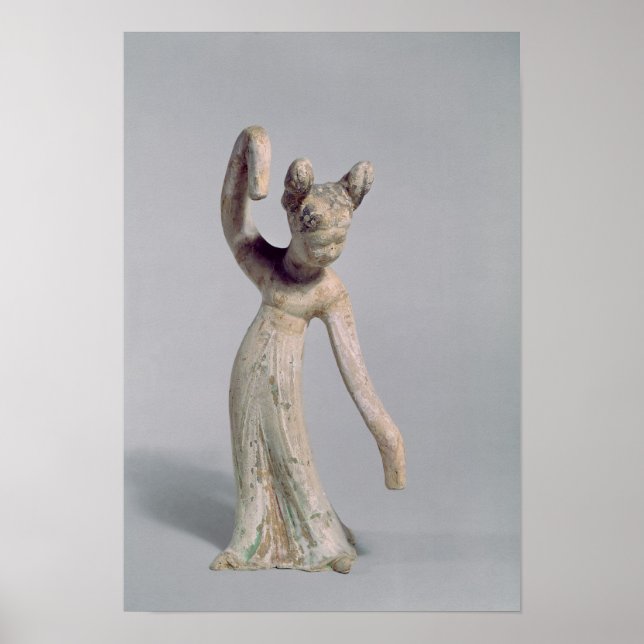 Funerary statue of a dancer, Tang Dynasty Poster (Front)
