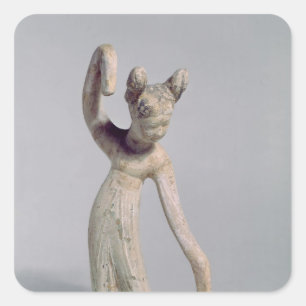 Funerary statue of a dancer, Tang Dynasty Square Sticker