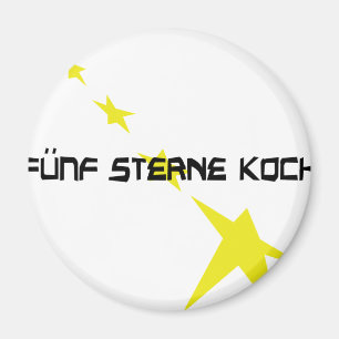 fünf Sterne Koch icon Magnet