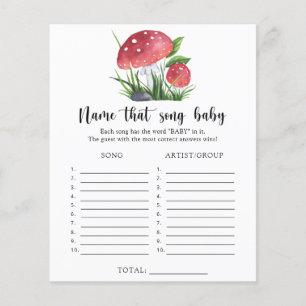 Fungi baby shower Name that Baby Song