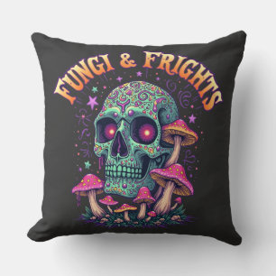 Fungi & Frights Throw Pillow