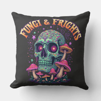 Fungi & Frights Throw Pillow