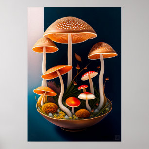 Fungi Painting Canvas Print