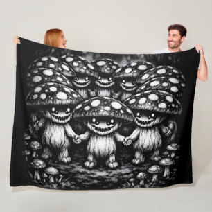 Fungus Folk • Forest Creatures by BurnsInHell Fleece Blanket
