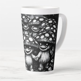 Fungus Folk •  Forest Creatures by BurnsInHell Latte Mug
