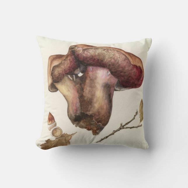 Fungus Throw Pillow (Front)