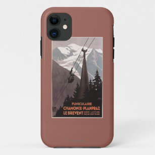 Funiculaire Le Brevent Cable Car Poster iPhone 11 Case