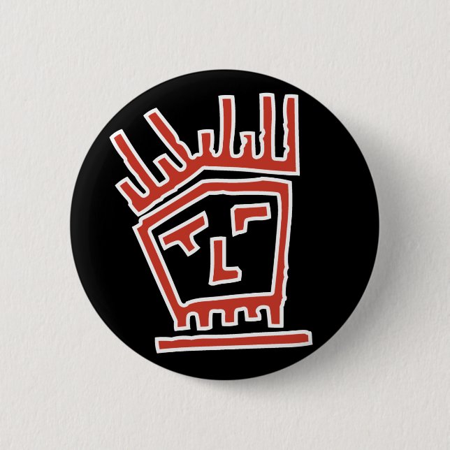 Funk Face 2 Inch Round Button (Front)