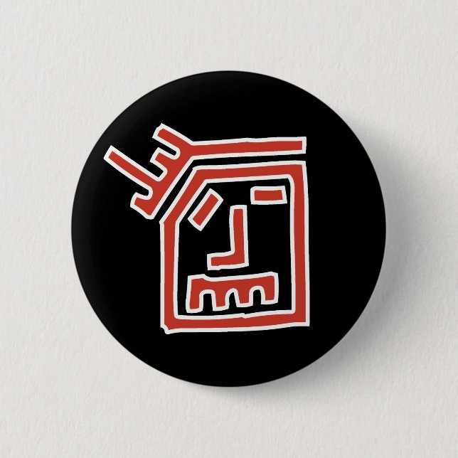 Funk Face 2 Inch Round Button (Front)
