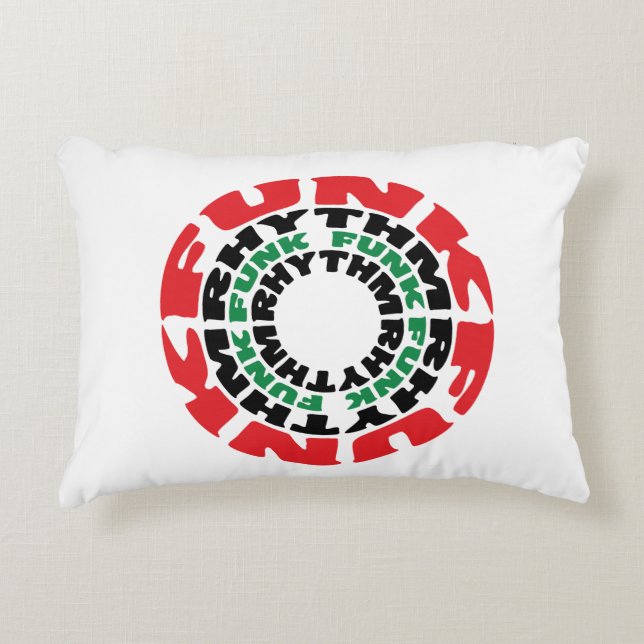 Funk Rhythm Funk Funk Rhythm Decorative Pillow (Front)