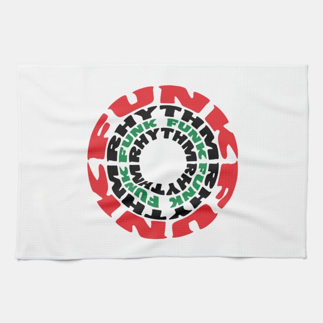 Funk Rhythm Funk Funk Rhythm Kitchen Towel (Horizontal)