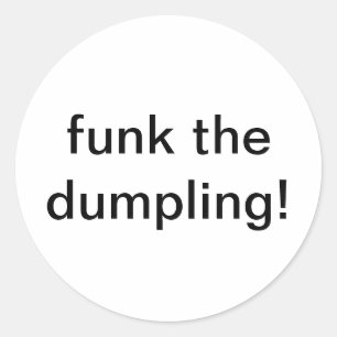 funk the dumpling Jeff Hankamer Artjunkhaus Comic Classic Round Sticker