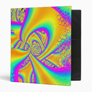 Funkidelic Dichroic Fused Glass Fractal Binder